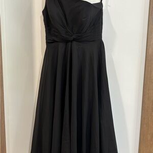 Chic One Shoulder Black Dress